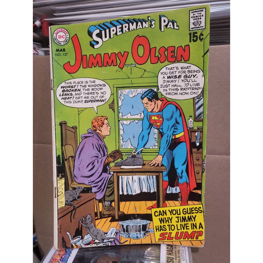 Superman's Pal Jimmy Olsen #127 (1970) Curt Swan Cover Slum Living DC Comics